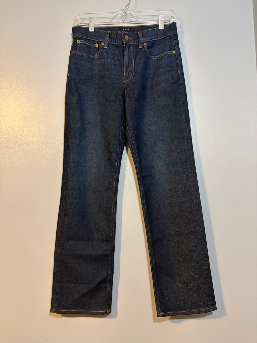 J. Crew Mid-Rise Straight Leg Dark Denim NWT 26